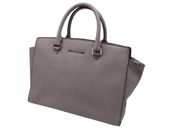 Borsa Selma di Michael Michael Kors in pelle grigia Grigio - vista 2