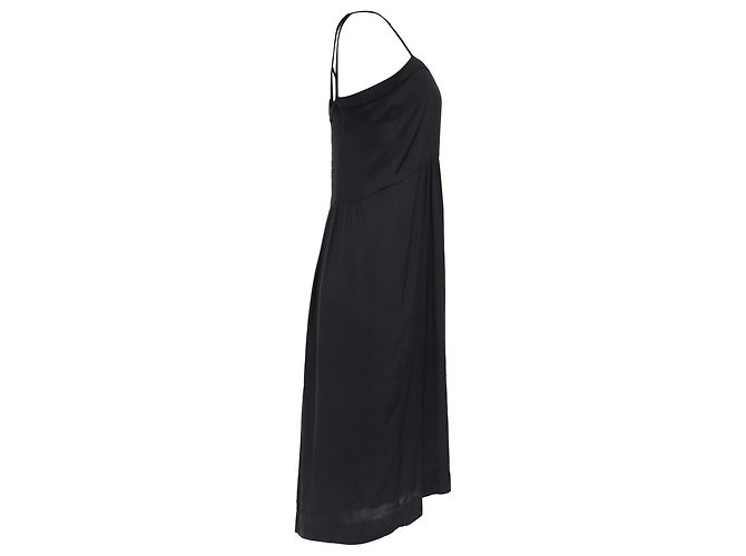 Isabel Marant Midi-Kleid mit quadratischem Ausschnitt aus schwarzem Polyester - Ansicht 3