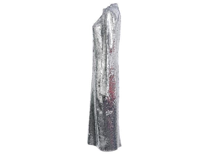 Abito midi con paillettes Nila di Veronica Beard in nylon argento - vista 2