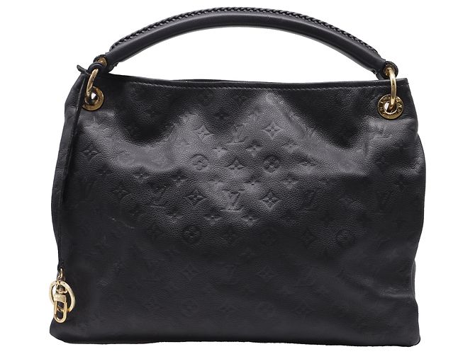 Louis Vuitton Monogram Empreinte Artsy MM in pelle nera Nero - vista 4