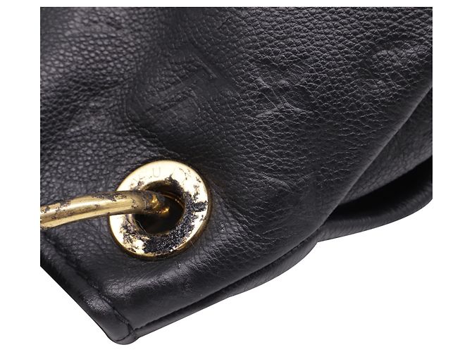 Louis Vuitton Monogram Empreinte Artsy MM in pelle nera Nero - vista 7