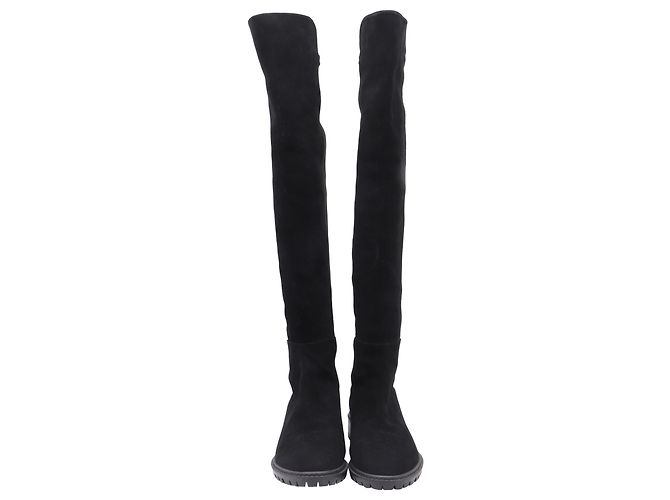 Botas altas de ante negro Stuart Weitzman - vista 2