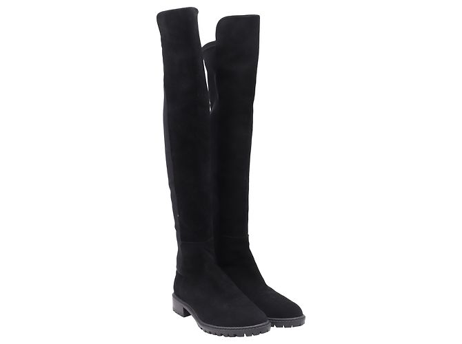 Botas altas de ante negro Stuart Weitzman - vista 3