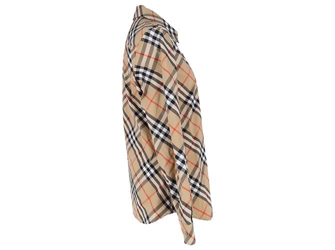 Burberry Vintage Check Hemd aus beigefarbener Baumwolle - Ansicht 2