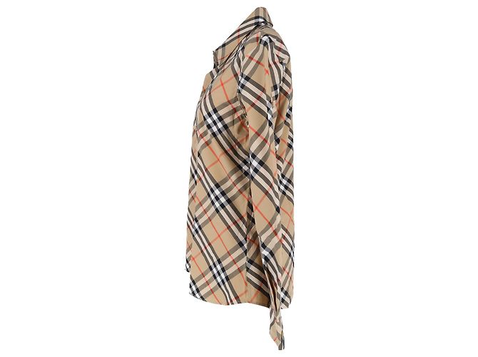 Burberry Vintage Check Hemd aus beigefarbener Baumwolle - Ansicht 3