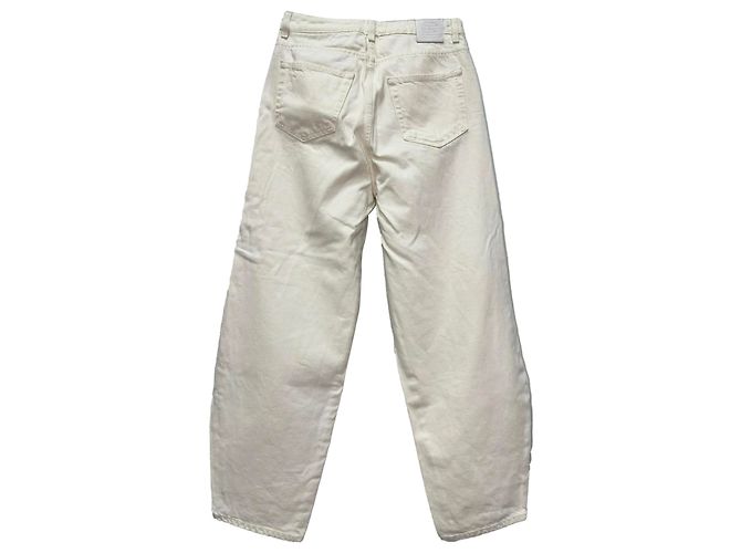 Jeans Barrel-Leg Totême en algodón blanco - vista 2