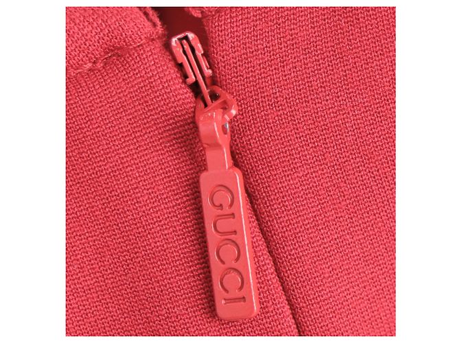 Vestido drapeado Gucci en viscosa roja - vista 6