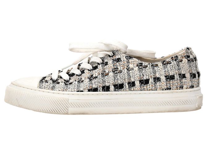 Sneakers Goldie di Stuart Weitzman in tweed multicolore - vista 2
