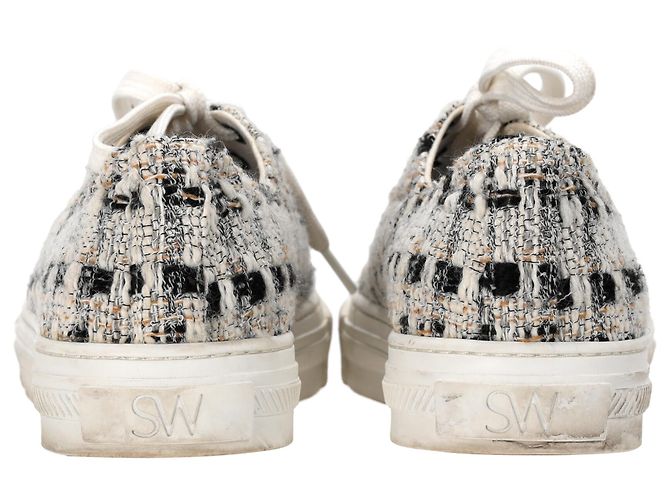 Sneakers Goldie di Stuart Weitzman in tweed multicolore - vista 3