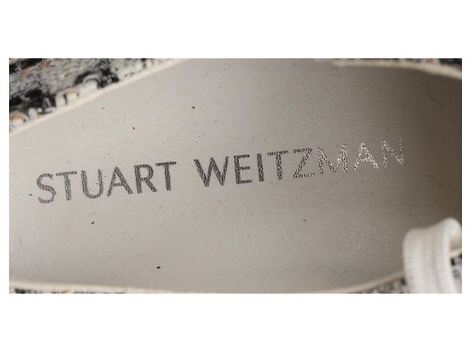Sneakers Goldie di Stuart Weitzman in tweed multicolore - vista 7