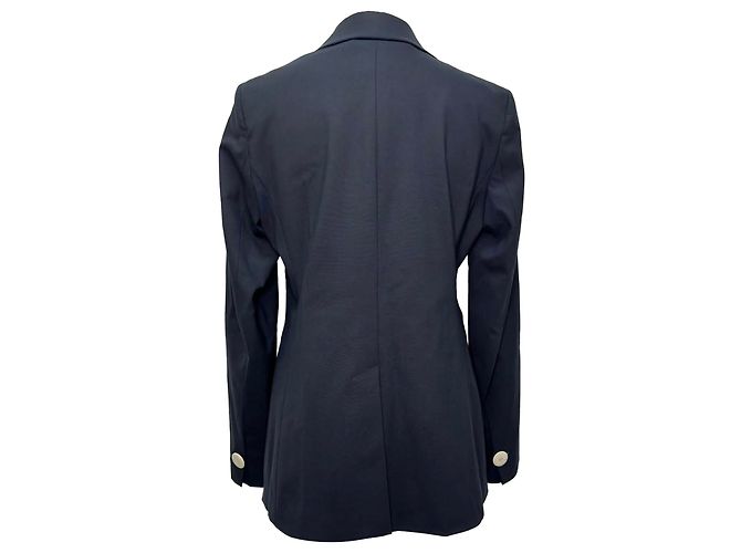 Einreihiger Blazer Weekend Max Mara aus Navy-Blauer Wolle Marineblau - Ansicht 3