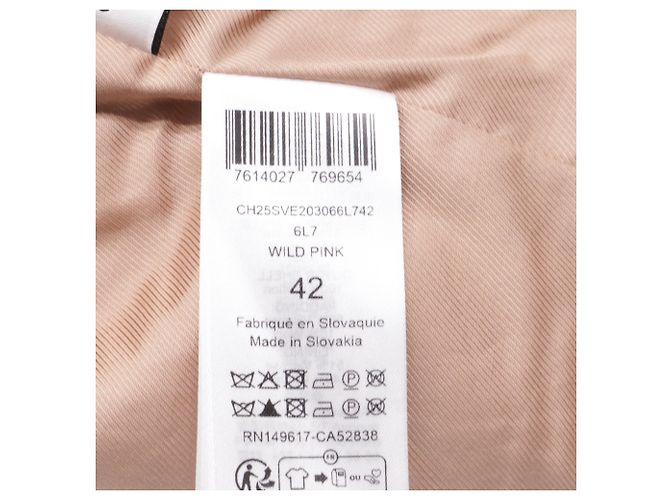 Chloé Chaqueta corta de pana en algodón rosa Castaño - vista 6