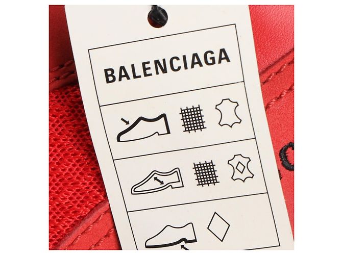 Everyday Baskets Balenciaga Triple S semelle transparente en polyester rouge - vue 12