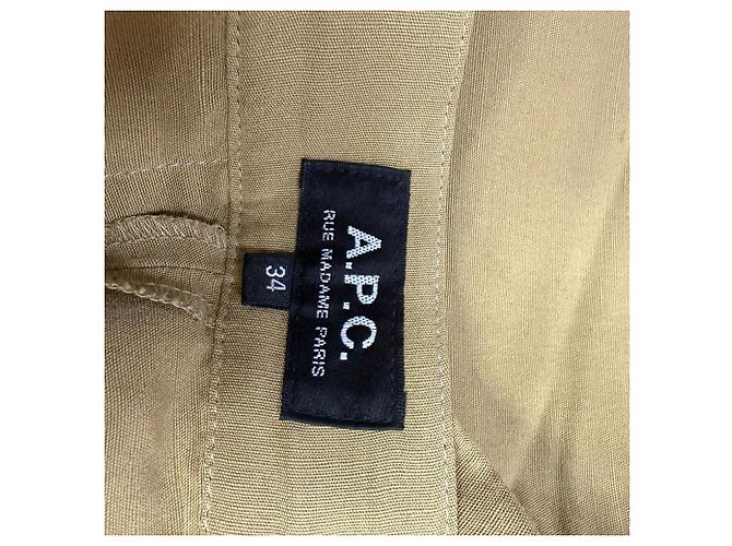Apc Calça Jogger A.P.C. em viscose marrom Vermelho - vista 5