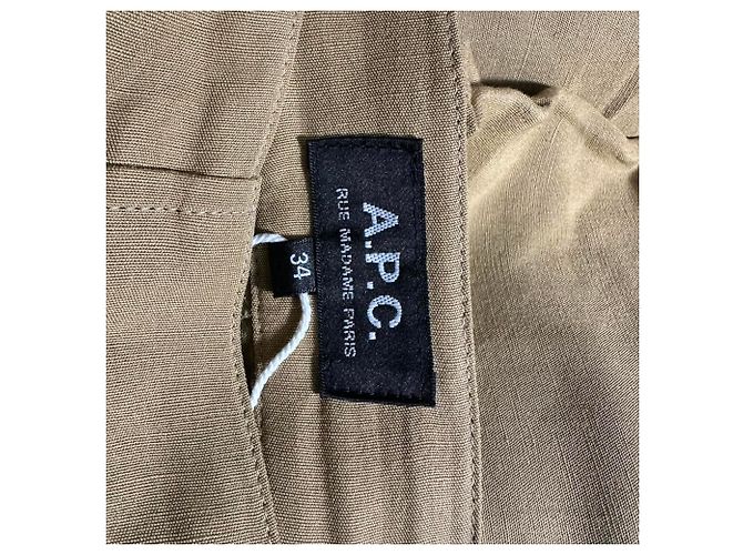 Apc Calça Jogger A.P.C. em viscose marrom Vermelho - vista 8