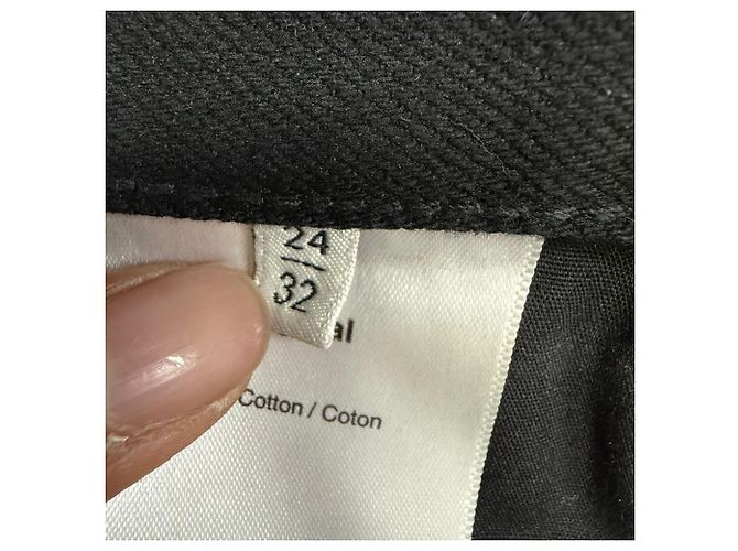 Pantalones vaqueros rectos Totême en algodón negro - vista 5