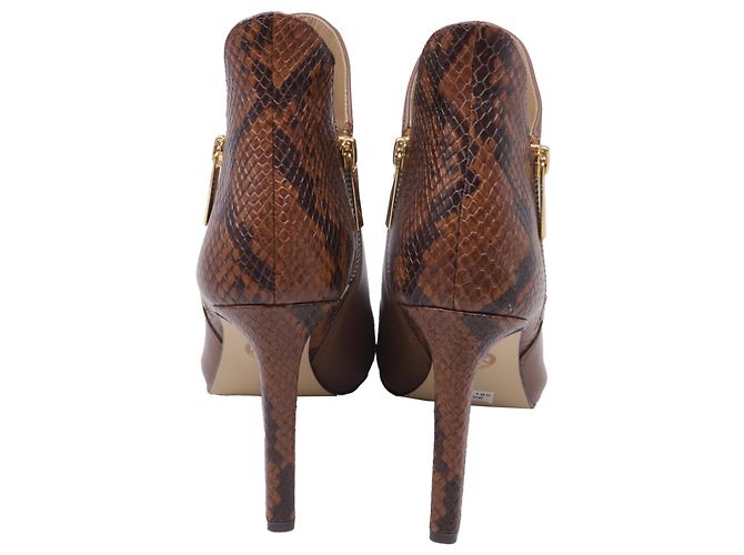 Botines de punta abierta Alane de Michael Michael Kors en piel marrón Castaño - vista 5