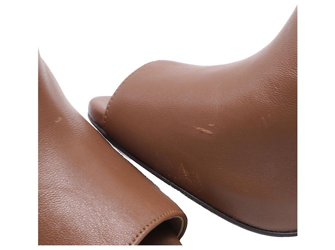 Botines de punta abierta Alane de Michael Michael Kors en piel marrón Castaño - vista 8
