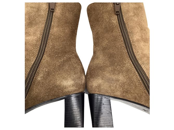 Botines Alexander Wang en ante marrón Castaño - vista 10