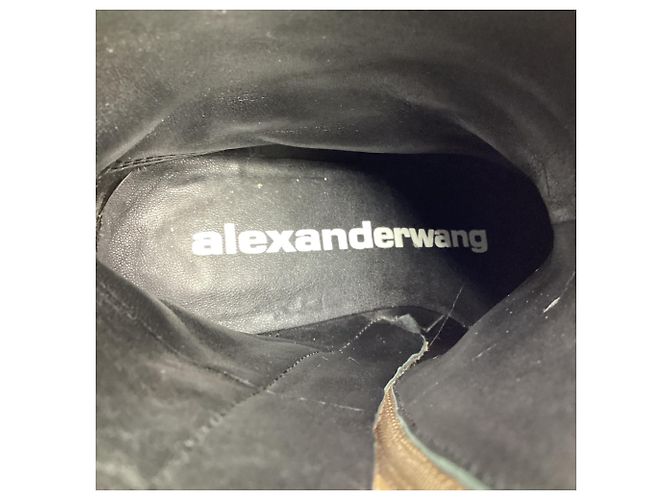 Botines Alexander Wang en ante marrón Castaño - vista 11