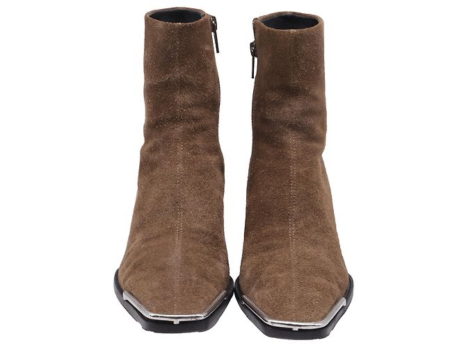 Botines Alexander Wang en ante marrón Castaño - vista 2