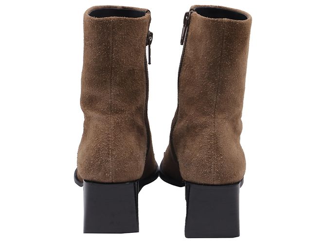 Botines Alexander Wang en ante marrón Castaño - vista 4
