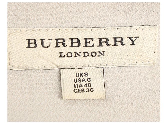 Falda midi Burberry London en poliéster blanco Crudo - vista 4