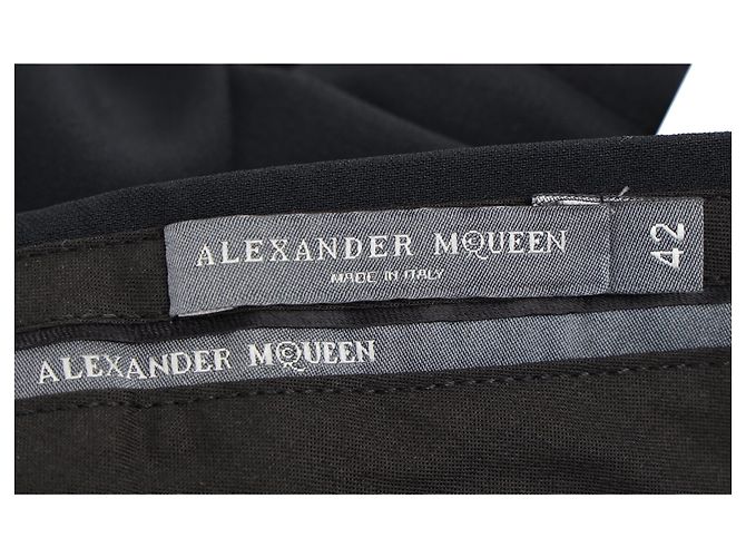 Pantalones cortos Alexander McQueen en viscosa negra Negro - vista 4