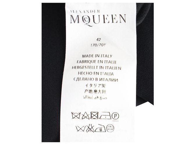 Pantalones cortos Alexander McQueen en viscosa negra Negro - vista 5