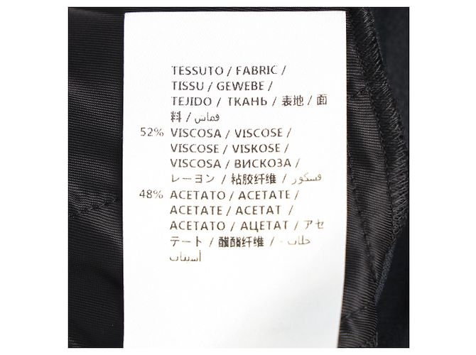 Pantalones cortos Alexander McQueen en viscosa negra Negro - vista 6
