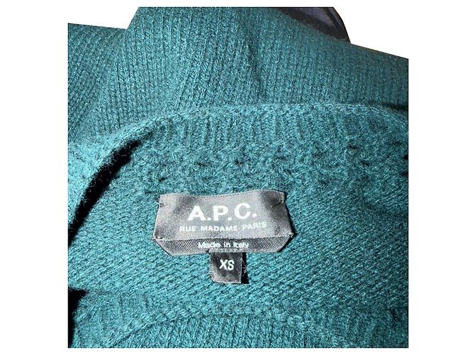 Apc Jersey Janet de lana verde A.P.C. - vista 4