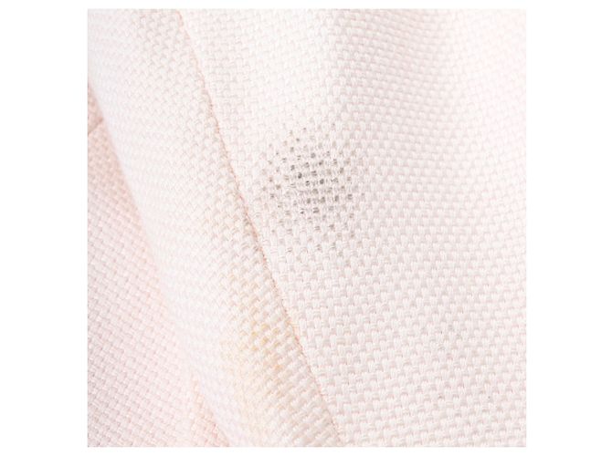 Balmain Double-Breasted Blazer in Light Pink Viscose - view 10