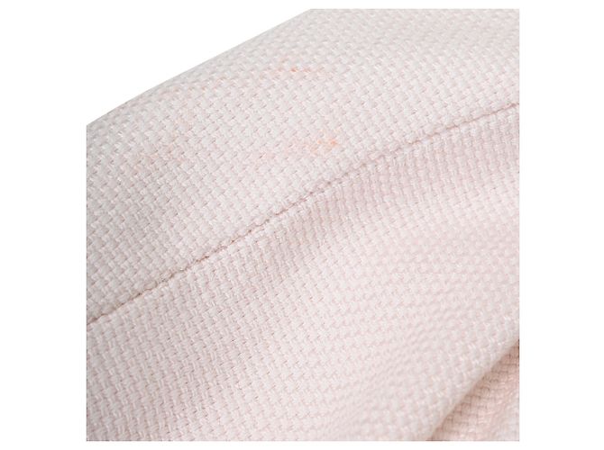 Balmain Double-Breasted Blazer in Light Pink Viscose - view 8