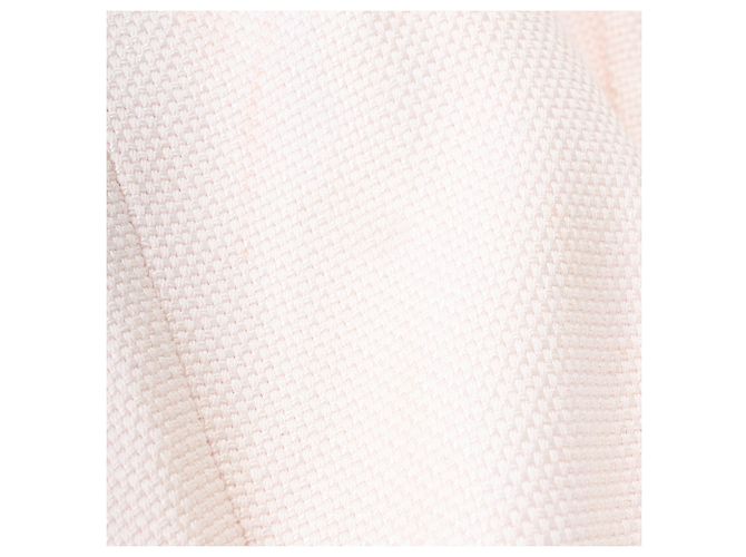 Balmain Double-Breasted Blazer in Light Pink Viscose - view 9