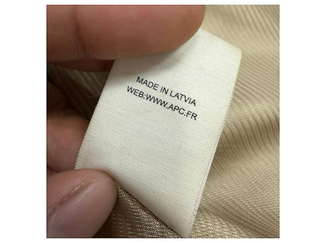 Apc Gabardina Greta de A.P.C. en algodón beige - vista 7