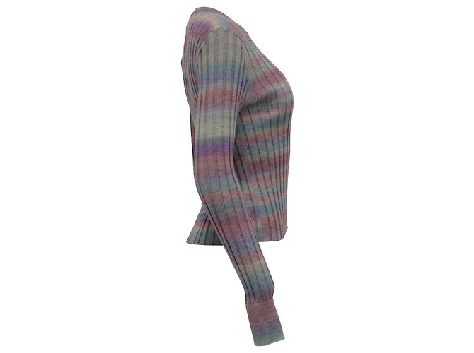 Maglione a coste Poor Boy Re/Done in lana multicolore - vista 3