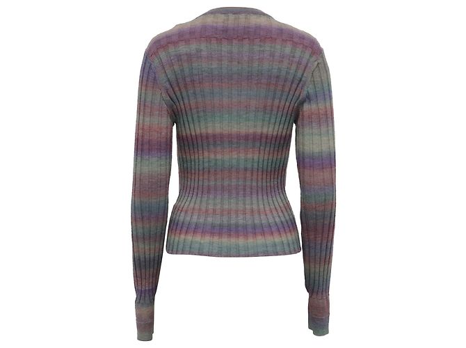 Maglione a coste Poor Boy Re/Done in lana multicolore - vista 4