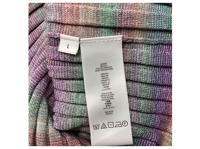 Maglione a coste Poor Boy Re/Done in lana multicolore - vista 7