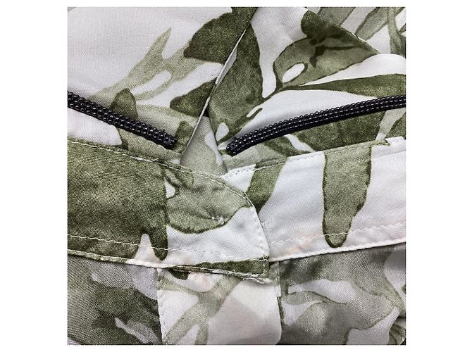 Camicia Brunello Cucinelli Herbarium in seta verde Stampa python - vista 9
