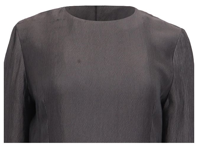 Vestido mini asimétrico con volantes Iro en cupro gris - vista 2