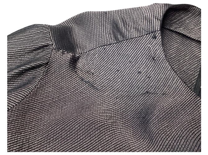 Vestido mini asimétrico con volantes Iro en cupro gris - vista 6