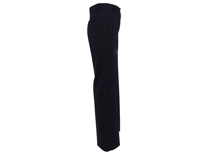 Max Mara Weekend Plissee-Hose aus Polyester in Navy Blue Blau Marineblau - Ansicht 2