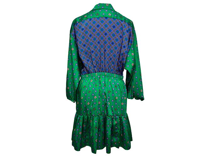 Sandro Mini-Hemdkleid mit Print aus Multicolour-Polyester Mehrfarben - Ansicht 3