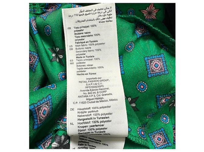 Sandro Mini-Hemdkleid mit Print aus Multicolour-Polyester Mehrfarben - Ansicht 7