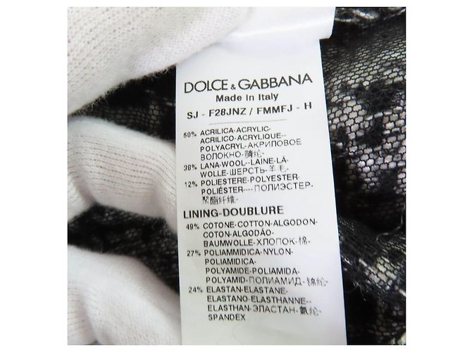 Dolce & Gabbana Cappotto in tweed con gioielli Dolce&Gabbana Nero - vista 11