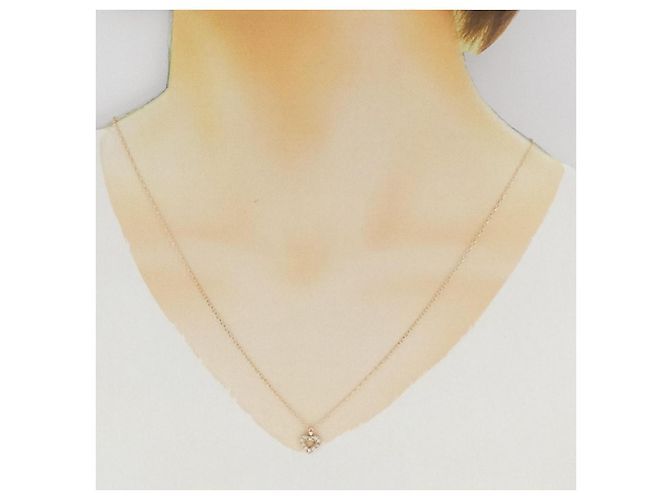 Autre Marque Collana con Diamanti Au750 Rosa - vista 6