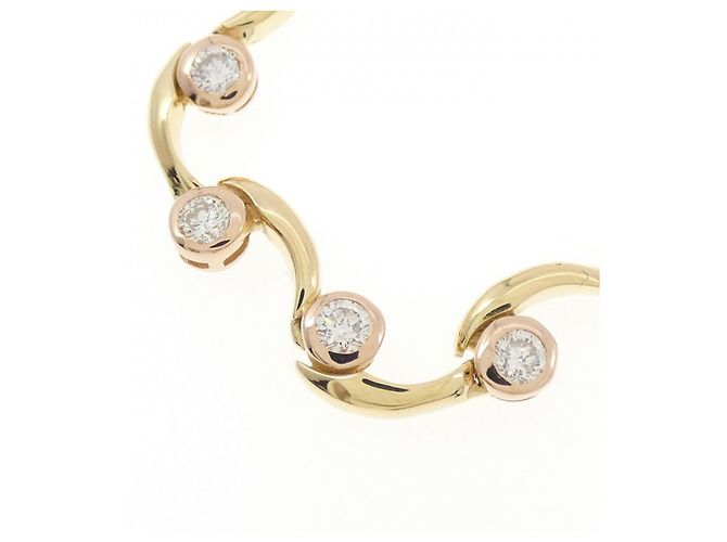 Autre Marque Collana con Diamanti Au750 D'oro - vista 3