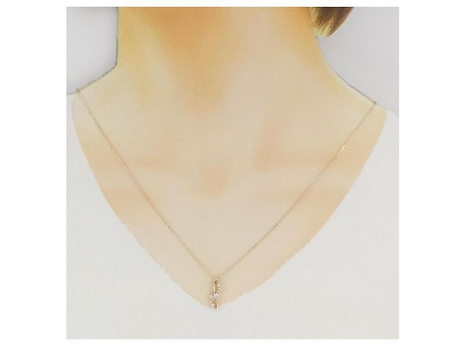 Autre Marque Collana con Diamanti Au750 Rosa - vista 6