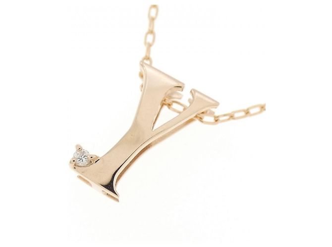 Autre Marque Au750 Initial Y Diamant-Halskette Pink - Ansicht 3