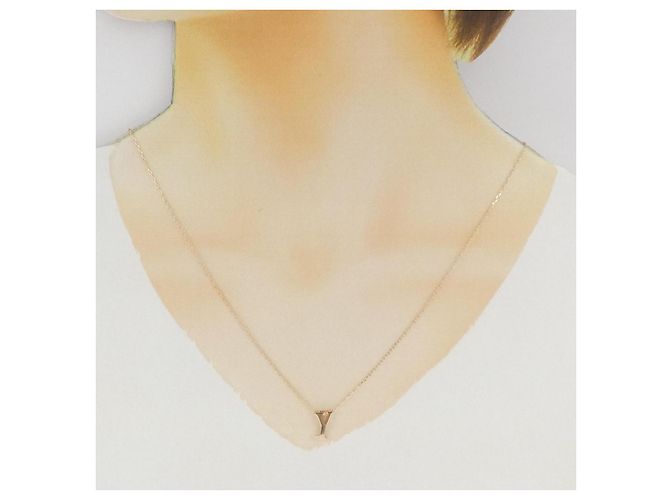 Autre Marque Au750 Initial Y Diamant-Halskette Pink - Ansicht 6